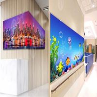 Écran LED mural vidéo 4K super fin P1.25 pour intérieur, flexible et programmable, pour affichage publicitaire en stade