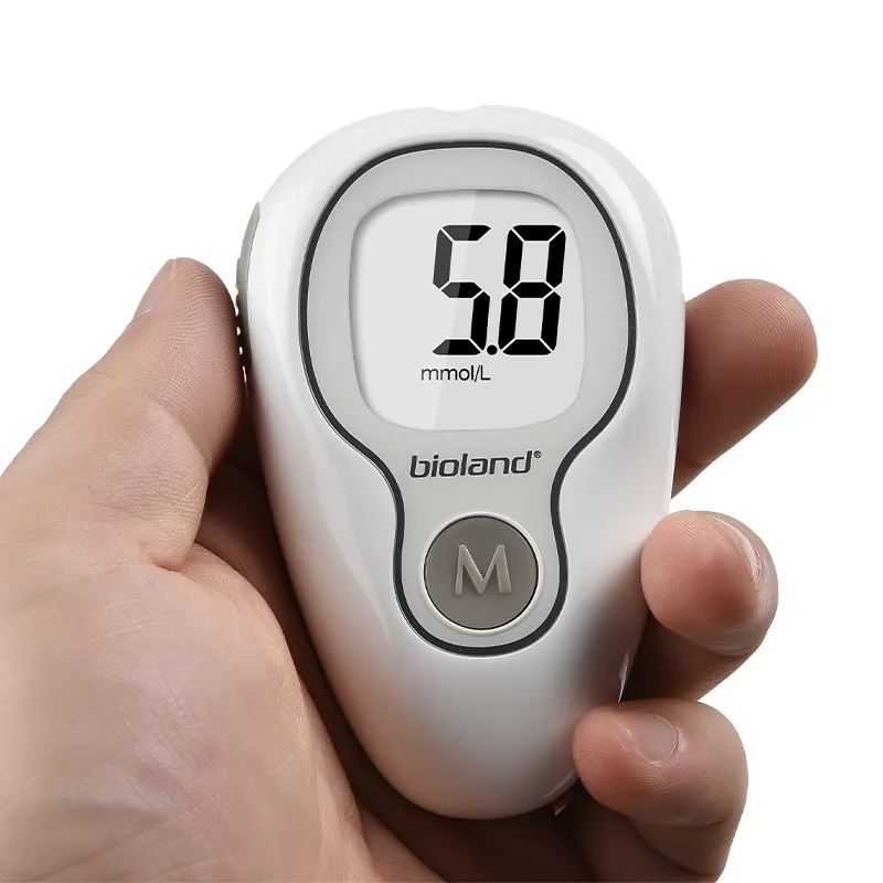 Smart and digital accurate check glucometer blood sugar monitor with glucos test strip