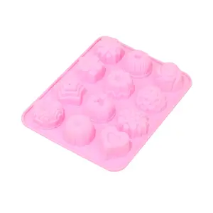 Moldes de silicona para Tartas, sin BPA, de grado alimenticio, 3D, flores, Navidad, oferta, OEM, venta al por mayor
