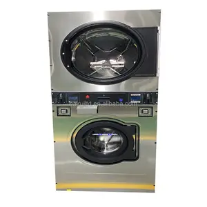 Gold supplier fashion washer and dryer , laundry coin operated double stack washer and dryer for sale