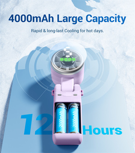 Diveblues Ventilatore <span class=keywords><strong>Portatile</strong></span> 3-in-1 da Esterno, Mini Jet Turbo, Potente Ventilatore <span class=keywords><strong>Portatile</strong></span>, <span class=keywords><strong>Condizionatore</strong></span> d'Aria Palmare, Ventilatore a 5 Velocità Pieghevole, Alimentazione Elettrica 4000mAh - Product Image 4