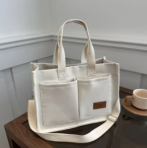 Women's <b>canvas</b> <b>bag</b> retro <b>canvas</b> shoulder <b>bag</b> <b>large</b> capacity women's shopping <b>bag</b> shopping <b>bag</b> - Product Image 3