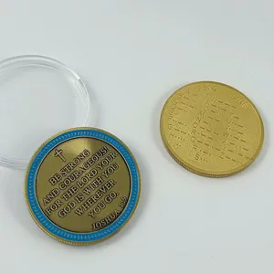 Moeda de metal artesanal 40mm leão de jusah liga de zinco esmalte macio moeda desafio maçônica com desenho livre, moeda de ouro de ouro de 2024