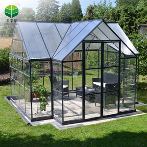 Terraza de Cristal Templado Aislante para las Cuatro Estaciones, Solárium de Cristal Transparente con Marco de Aluminio - Product Image 5