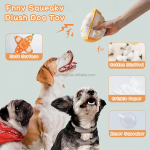 Jouet interactif pour chien en peluche Orange, jeu de <span class=keywords><strong>cache</strong></span>-<span class=keywords><strong>cache</strong></span>, puzzle tangerine, jouet sonore pour chiot - Product Image 3