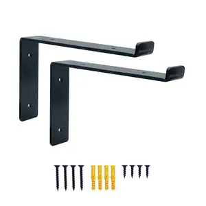 225mm Pair of Scaffold Board Wall Shelf Brackets Heavy Duty Steel Industrial Rustic bracket