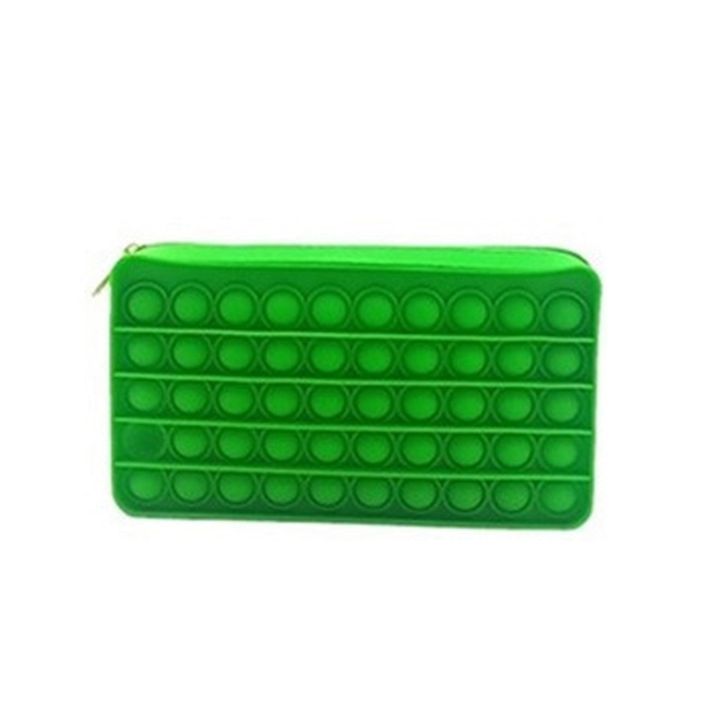 Amazon Hot Selling Product Colorful Relief Pressure Push It Bubble Fidget Pencil Case For Kids