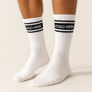 Wholesale Custom Logo Unisex Breathable Knitted <b>Quarter</b> Crew <b>Socks</b> for <b>Men</b> Women - Product Image 2