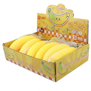 Jouet anti-stress amusant en forme de banane jaune et verte, en TPR, pour adolescents et adultes, idéal comme cadeau - Product Image 2