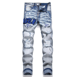 Jeans para <span class=keywords><strong>Hombre</strong></span> al por Mayor, Modelos Variados, Tela Vaquera de Alta Calidad, Jeans Ajustados, Estilo Urbano, Largos y <span class=keywords><strong>Cortos</strong></span> para <span class=keywords><strong>Hombre</strong></span> - Product Image 4