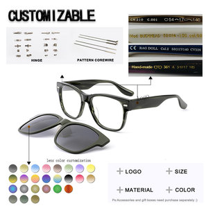 Lentes Polarizadas con Gradiente, Ligeras, Cómodas, Visión Nocturna, Anti-Radiación, Gafas de Sol de Acetato con Clip, a la Moda - Product Image 2