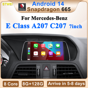 Reproductor Multimedia para Auto CNSTWE Qualcomm 665 de 7 Pulgadas con Android 14 y DSP, Android Auto Inalámbrico y Apple CarPlay para Mercedes Benz Clase E - Product Image 2