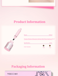 Baume à sourcils de marque privée teinture pour sourcils à grosse tête imperméable longue durée sans bavure brosse à sourcils avec logo personnalisé - Product Image 5