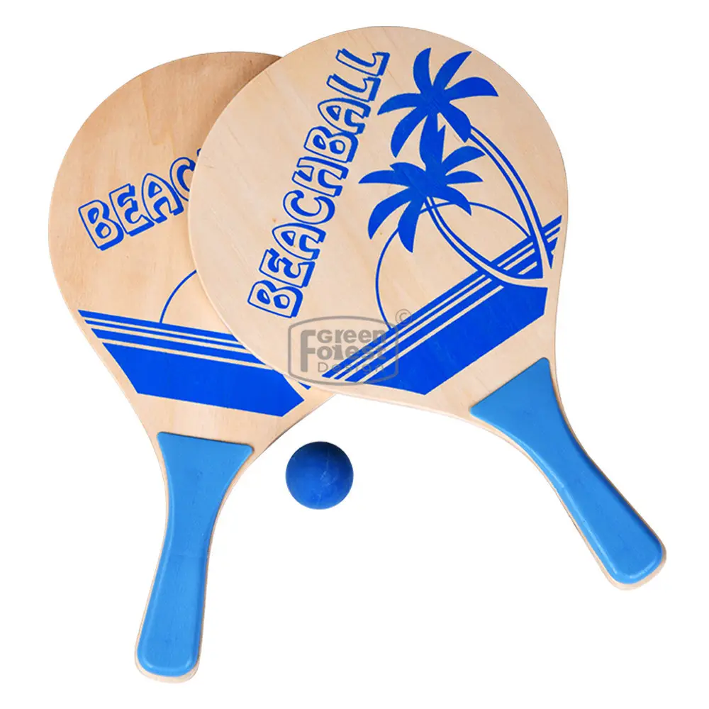 Wooden Beach Paddle Ball Set Outdoor Game