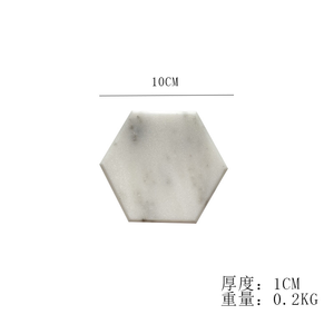 Bán Buôn Tự Nhiên Trắng Đen Màu Xanh Lá Cây Đế Lót Ly Bằng Đá Cẩm Thạch Vuông Hình Lục Giác Hình Dạng Thiết Kế Hiện Đại Bảng Miếng Đệm Cho Văn Phòng Khách Sạn Cho Các Bên - Product Image 6