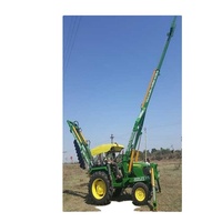 Plataforma de perforación de montaje de poste montada en tractor Máquina de perforación de agujeros de 3 metros de profundidad