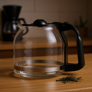 Carafe en verre D0100XUYT8Y 12 tasses avec poignée pour le thé, design minimaliste - Product Image 2