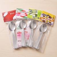 Ensemble de cuillères à dessert personnalisées en acier inoxydable léger, cuillères à glace, yaourt et fruits, vaisselle métallique résistante au lave-vaisselle pour la maison et les fêtes