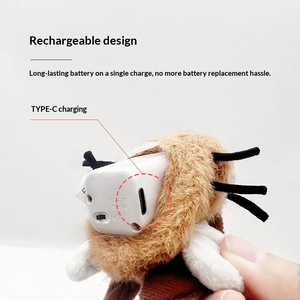 Jouet électrique pour chat en forme d'insecte volant simulé (mouche, moustique, <span class=keywords><strong>cafard</strong></span>), baguette de chat en peluche, auto-<span class=keywords><strong>jeu</strong></span> automatique, anti-ennui - Product Image 4