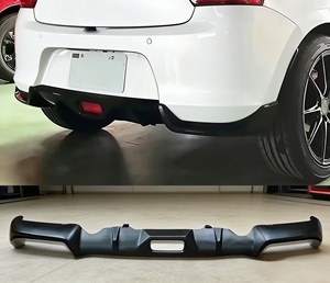 Kit Carrozzeria per <span class=keywords><strong>Suzuki</strong></span> Swift 2016-2020, Labbro Paraurti Anteriore, Minigonne Laterali, Labbro Posteriore, Sportivo in ABS di Alta Qualità, Nero, Gancio di Traino Avvitabile - Product Image 4