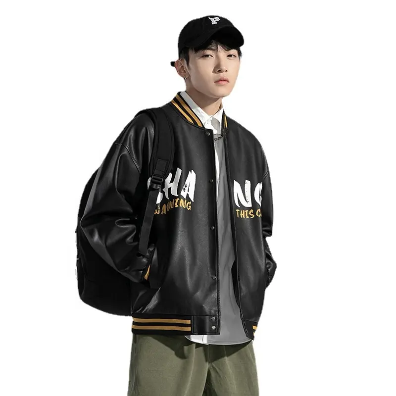 Hotsale Quality Varsity Jacket Men Style and Puffer Leather Jacket with available samples