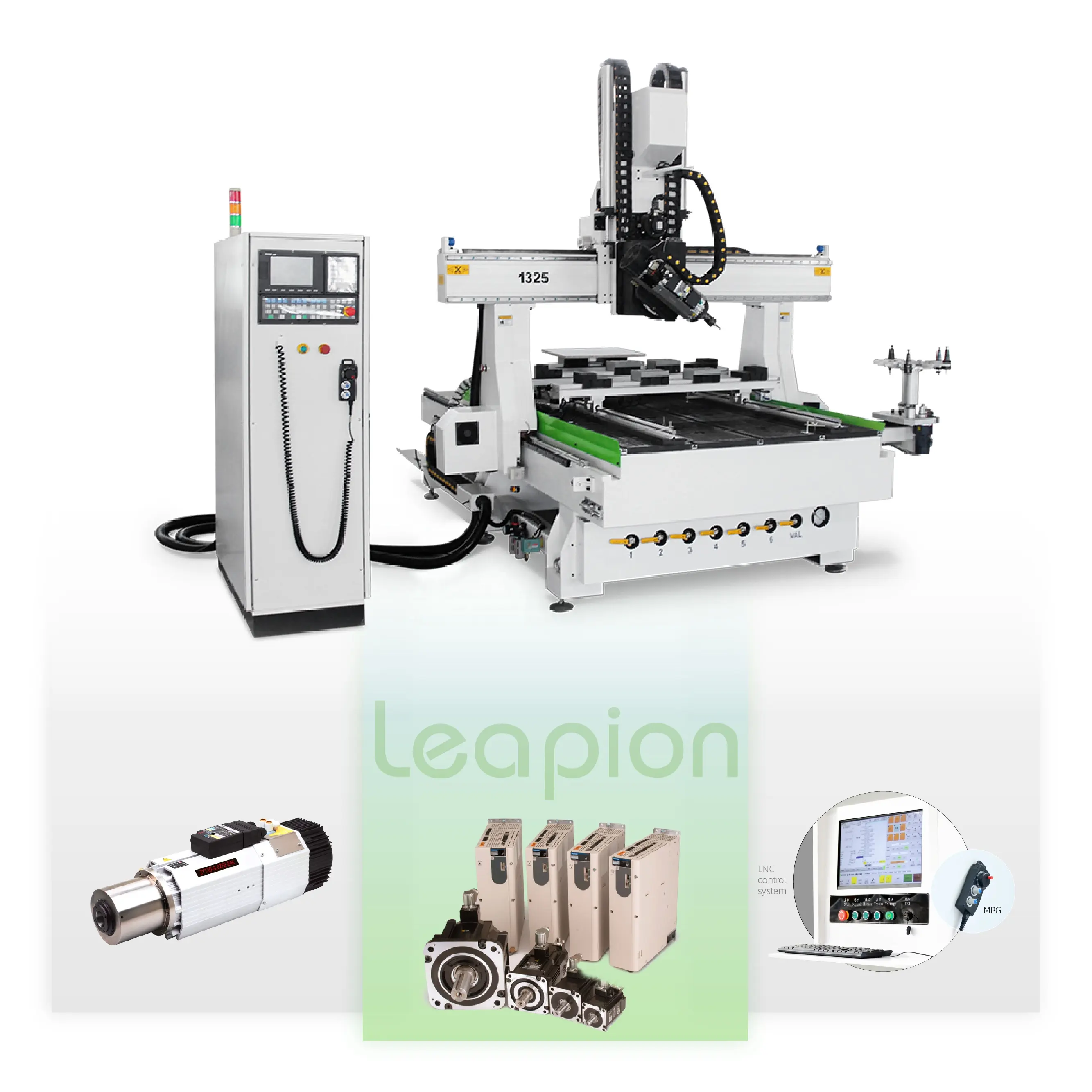 Leapion Cnc Router 4 Axis Steel 4 Axis Cnc Router Woodworking Machine 5 Axis Cnc Router Machine Carving