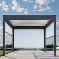 Gazebos de style victorien. Tente de gazebo en aluminium 3x6m 3x3 pli 4x4 pour parasol extérieur et cuisine Gazebo 5x5 d'occasion à vendre