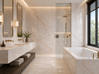 Dalles de marbre onyx rouge avec veines rouges linéaires pour plans de travail de cuisine, murs de douche, tables à manger, dessus de meubles de salle de bain, tables d'appoint