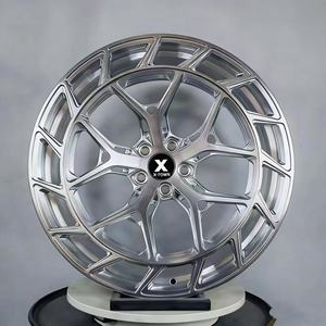 Jantes 17 18 19 20 21 22 24 pouces 5x112 5x120 5x114.3 5x110 à déport profond concave chromées en alliage d'aluminium forgé pour LC3 - Product Image 3