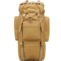 Sac à Dos Tactique Grande Capacité 65L 80L 100L pour Chasse et Randonnée, Étanche et Durable Camouflage