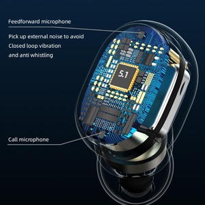 Écouteurs de sport stéréo HIFI de l'usine chinoise <span class=keywords><strong>Prix</strong></span> bon marché Casque intra-auriculaire sans fil avec contrôle de bouton d'indicateur de batterie LED - Product Image 4