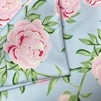 Tissu en toile polyester imprimé numérique plantes et fleurs, épaissi, uni, inaltérable, pour nappe et tapis pour animaux de compagnie