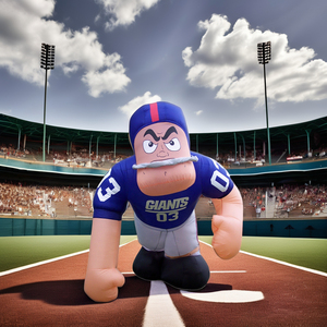 Mascotte géante gonflable de joueur de football |   Modèle gonflable pour fête de sport et pique-nique |   Modèle publicitaire aérien personnalisé pour entreprises - Product Image 3