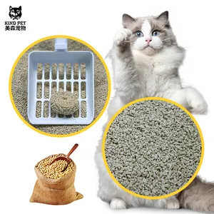 Arena para gatos, material de guisante natural al por mayor, arena para gatos de tofu de colores