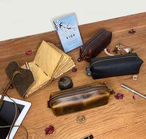 Estuche para lápices con cremallera Likewinner, en oferta, para estudiantes, con funda de cuero, para artículos de papelería y portalápices - Product Image 6