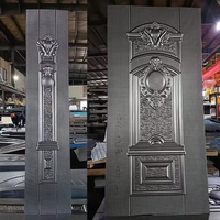 Plato de Acero Inoxidable, precio barato, molde, piel de puerta de acero, hoja de hierro prensado en relieve, Panel de piel de puerta de Metal para puerta