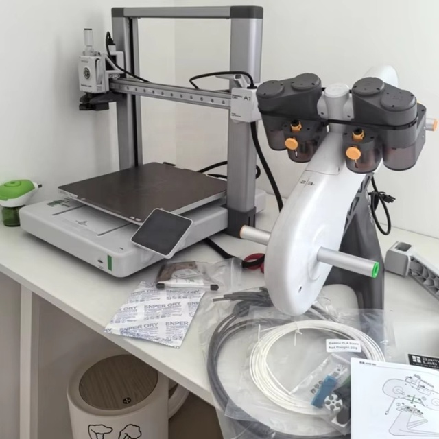 Global Version A1 Combo 3D Printer High-Speed Multi-Color AMS Fully Auto Leveling Industrial Model Making FDM 3D Printer