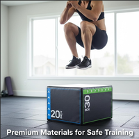 Caja de Salto 3 en 1 para Gimnasio, Caja de Salto para Entrenamiento Físico, Precio de Fábrica
