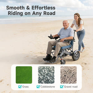 Silla de Ruedas Eléctrica Plegable Portátil Todoterreno Ligera con Batería de Litio de Última Generación para Viajes de Personas con Discapacidad - Product Image 5