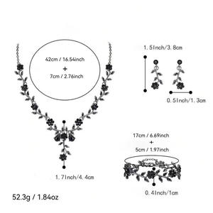 NEO Bridal Waterdrop Diamond Necklace <b>Earrings</b> and Bracelet Set Fine Jewelry From China for Women's Evening Gowns Perfect Gift - Product Image 6