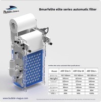 Filtre à rouleaux automatique Elite Plastic ARF-S/M/L pour aquarium marin, séparation sec/humide, changement de tissu filtrant, capacité 600L