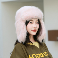 Campagne russe fausse fourrure aviateur chapeaux hiver extérieur chaud fausse fourrure chapeau épaissir neige Ski oreillette trappeur chapeau Trooper Style
