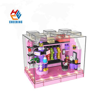 Moule Roi 24035 Beauté <span class=keywords><strong>Maquillage</strong></span> Jour MOC Creative Block Modèle Enfants Éducatif Assembler Building Block Set Plastic Toy - Product Image 1