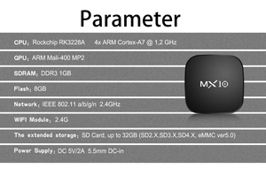 Nuevo Android TV Box 1GB 8GB Mini MX10 Smart TV Box WiFi RK3228 Quad Core OEM Set-top Box 4K <span class=keywords><strong>BTV</strong></span> 13 Original 2.4G Aparelho <span class=keywords><strong>BTV</strong></span> 11 4K - Product Image 4