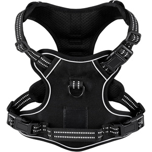 <b>Light</b> Led Dog Harness No <b>Pull</b> Reflective Breathable Heavy Duty Large Training Tactical Service Custom Pet Dog Harness - Product Image 1