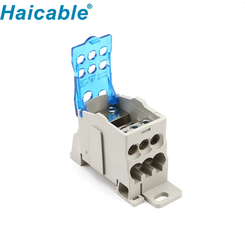 Haicable Single Pole Cable Terminal Block Box Guide Type UKK-125A Junction Box