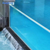 Piscine hors sol gonflable Intex en fibre de verre et plastique, grand format, avec parois transparentes en acrylique