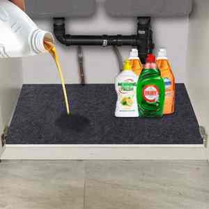 Tapis en <span class=keywords><strong>feutre</strong></span> 100 % polyester absorbant, respirant, antistatique et écologique pour évier de cuisine, égouttoir, armoire, sol et garage - Product Image 1