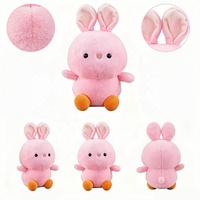 Peluche Lapin Rose Mignon, Jouet en Peluche Doux et Moelleux, Animal en Peluche Kawaii, Cadeau pour Enfants, Peluche Personnalisée OEM ODM