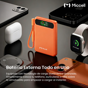 Batería Externa Portátil Miccell al por Mayor, 10000mAh, Carga Rápida Magnética, Pantalla TFT, Compatible con iPhone 17 - Product Image 3